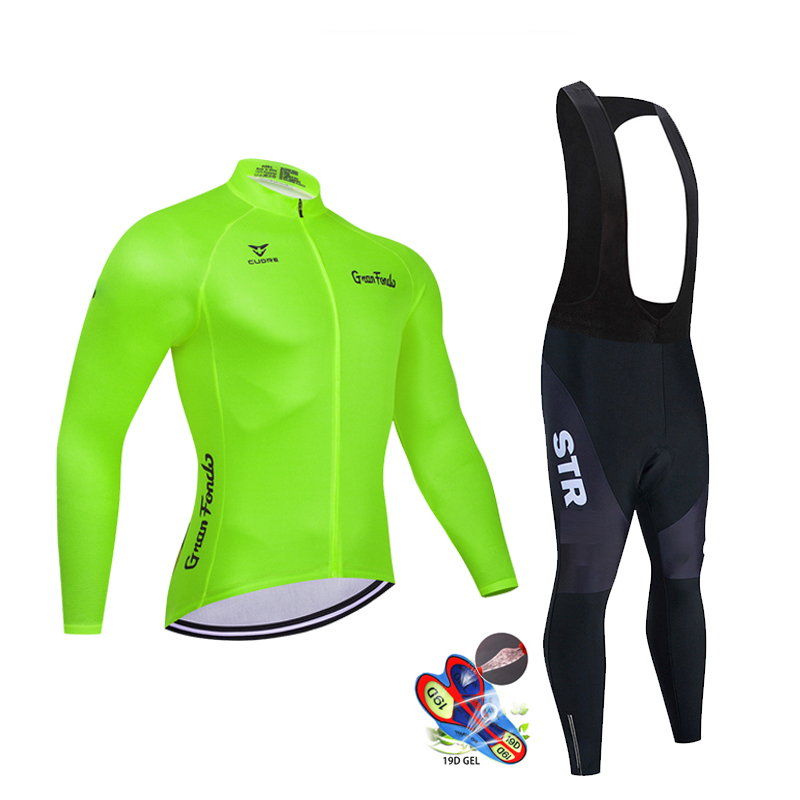 STR 사이클링 의류 세트 남성용, 가을 블랙 긴 소매 - Cycling Commuter Clothing 리뷰 및 가격