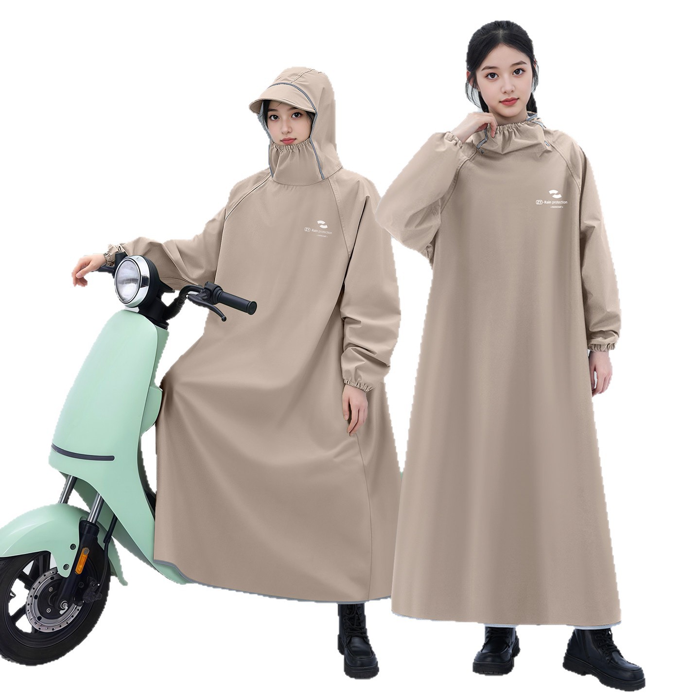 긴소매 방수 옥스포드 레인 판초 전신 오토바이 사이클링 - Cycling Commute In Rain 리뷰 및 가격